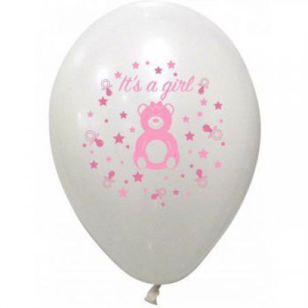 1251ro ballon baby shower fille rose decoration salle 