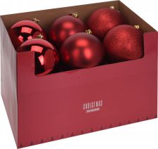 can211420 boules noel d15cm rouge