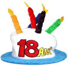 cha01 chapeau humoristique joyeux anniversaire pas cher age chiffre 18 ans 