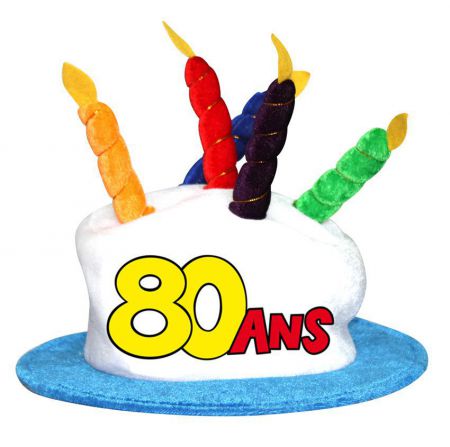 cha08 chapeau humoristique joyeux anniversaire pas cher age chiffre 80 ans 