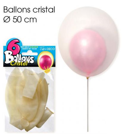 ballon cristal 50 cm 