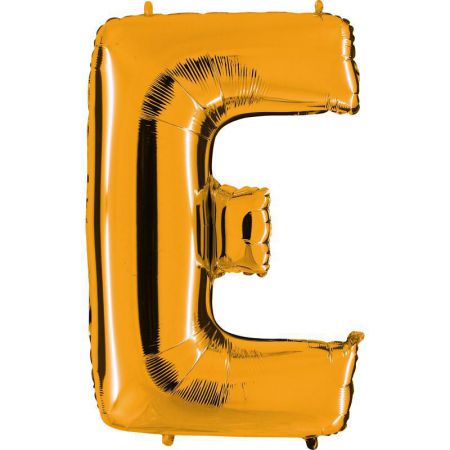ballon lettre e dore aluminium 102 cm 