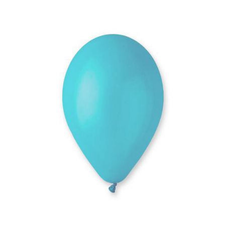 100 ballons pastels turquoise 
