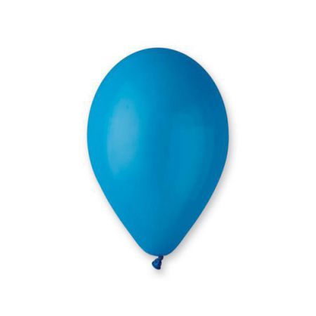 100 ballons bleu moyen 