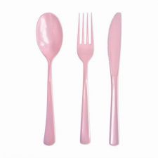 menagere plastique rose 30 pieces 