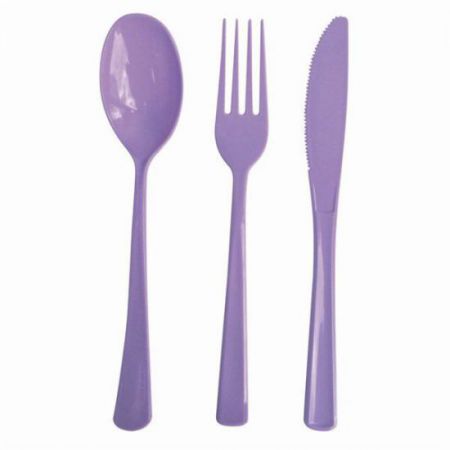 menagere plastique parme 30 pieces 