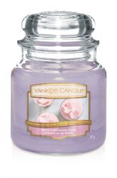 1611851e sweet morning rose medium jar douceur de rose yankee candle