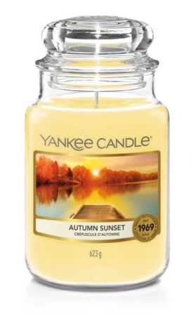 autumn sunset large jar yankee candle 