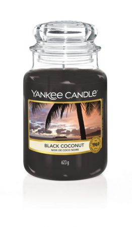 black coconut large jarre yankee candle 