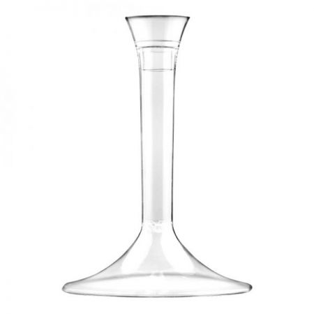 pied de verre couleur transparent 