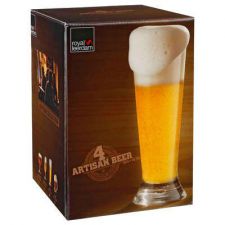 verre a biere droit 37 cl lot de 4 pieces 