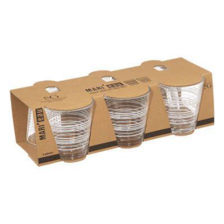 verre mari eau blanc 25cl 6 pieces 