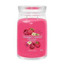 yankee candle red raspberry large jarre signature 