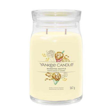 yankee candle banoffee waffle large jarre signature 