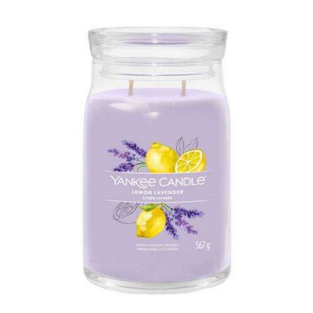  yankee candle citron et lavande large jarre lemon lavender 