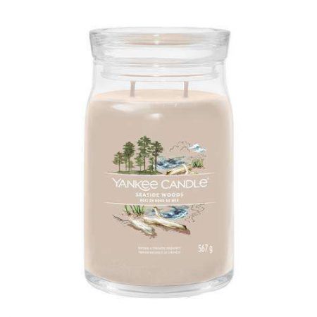 yankee candle bois en bord de mer large jarre seaside woods 