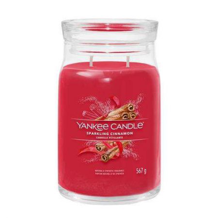 sparkling cinnamon yankee candle cannelle petillante large jarre 