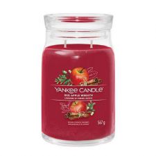 red apple wreath yankee candle large jarre signature 