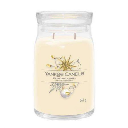 yankee candle twinkling lights lumieres scintillantes large jarre 