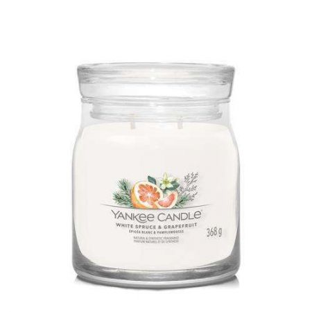 yankee candle epicea blanc et pamplemousse moyenne jarre white spruce grapefruit 