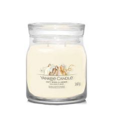 yankee candle laine douce et ambre moyenne jarre soft wool amber 