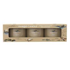 yankee candle ambre et bois de santal pack de 3 filled votives amber and sandalwood 