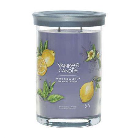 yankee candle the noir et citron large tumbler black tea et lemon 