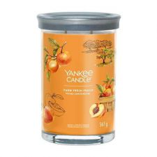 yankee candle peche savoureuse large tumbler farm fresh peach 