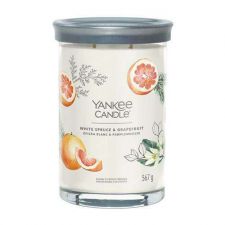 yankee candle epicea blanc et pamplemousse large tumbler white spruce et grapefruit 