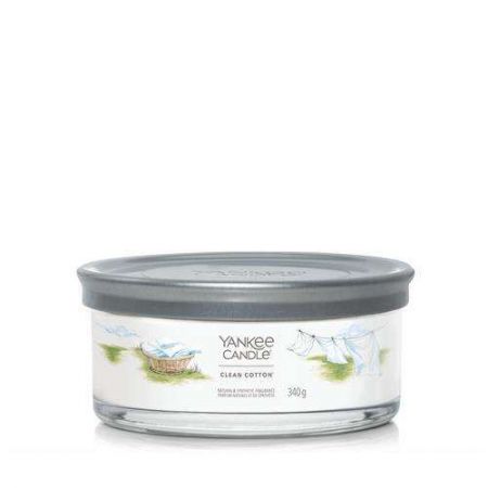 yankee candle douceur et delicatesse moyen tumbler clean cotton 5 meches 