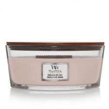 vanilla et sea salt ellipse candle woodwick 