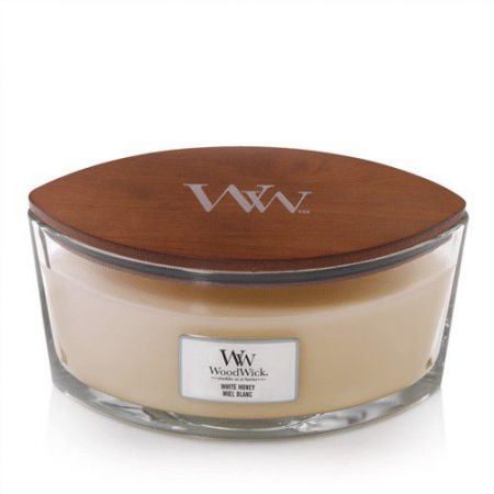 white honey ellipse candle woodwick 