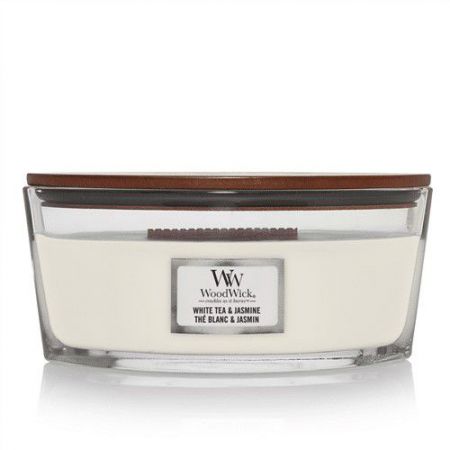 white tea jasmine ellipse candle woodwick 