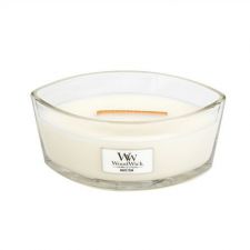 white teak ellipse candle woodwick 