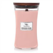 fleurs pressees et patchouli large candle woodwick 