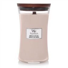 vanilla et sea salt large candle woodwick 