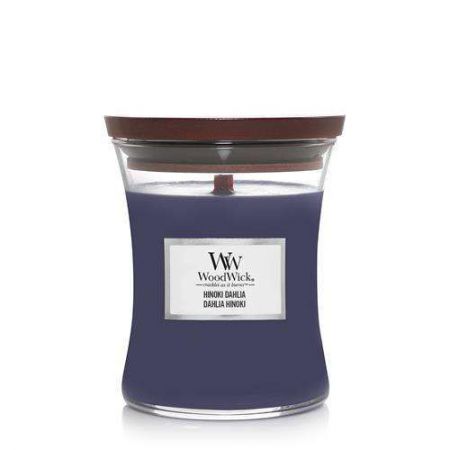 hinoki dahlia medium candle woodwick 