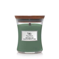 mint leaves oak medium candle woodwick 