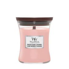 pressed blooms et patchouli medium candle woodwick 