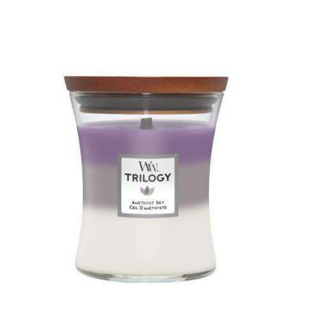 trilogy amethyst sky medium candle woodwick 