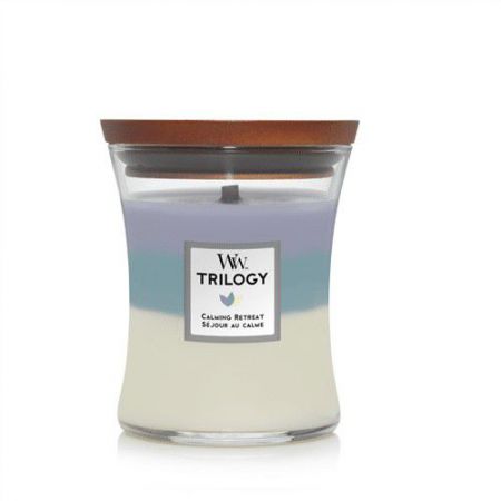 trilogy calming retreat medium candle woodwick 