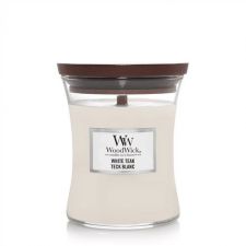 white teak medium candle woodwick 