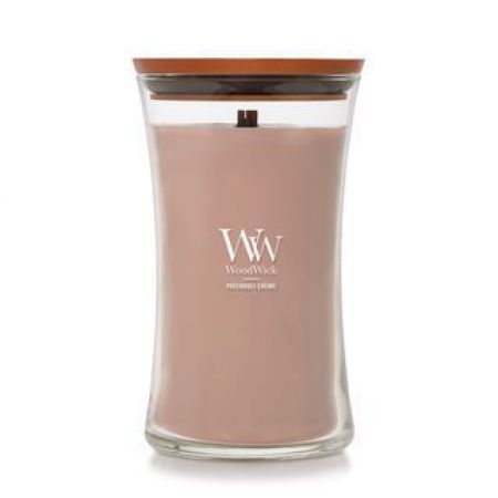 creme patchouli large candle woodwick 