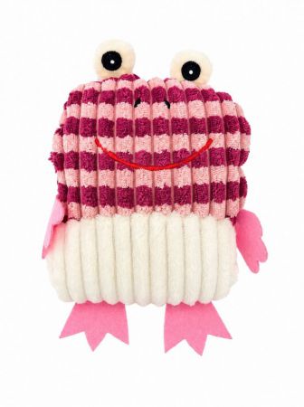 jouet grenouille peluche chien rose