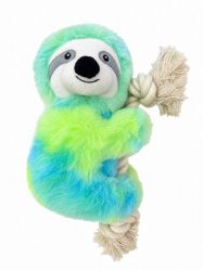 peluche paresseux corde chien