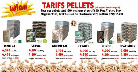 tarifs pellets